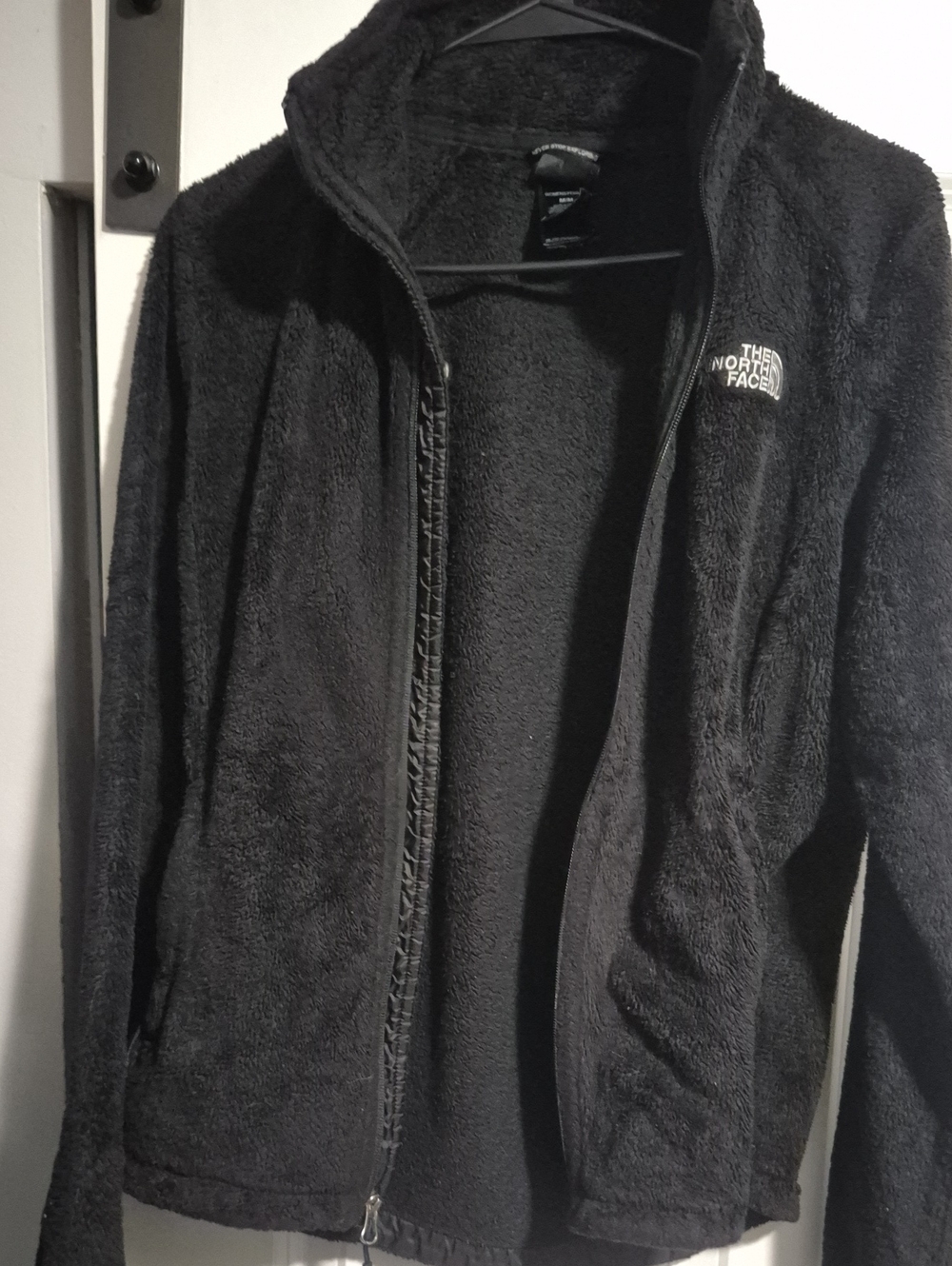 The North Face Black Plush Full-Zip Fleece